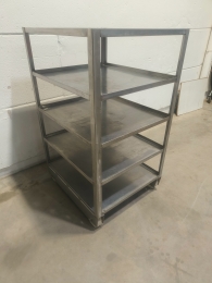 Rvs kar - 77x87x137 cm